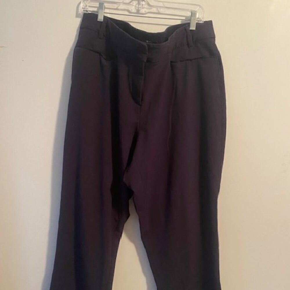 Lane Bryant The Lena Gray Wide leg cuffed trousers, size 18R